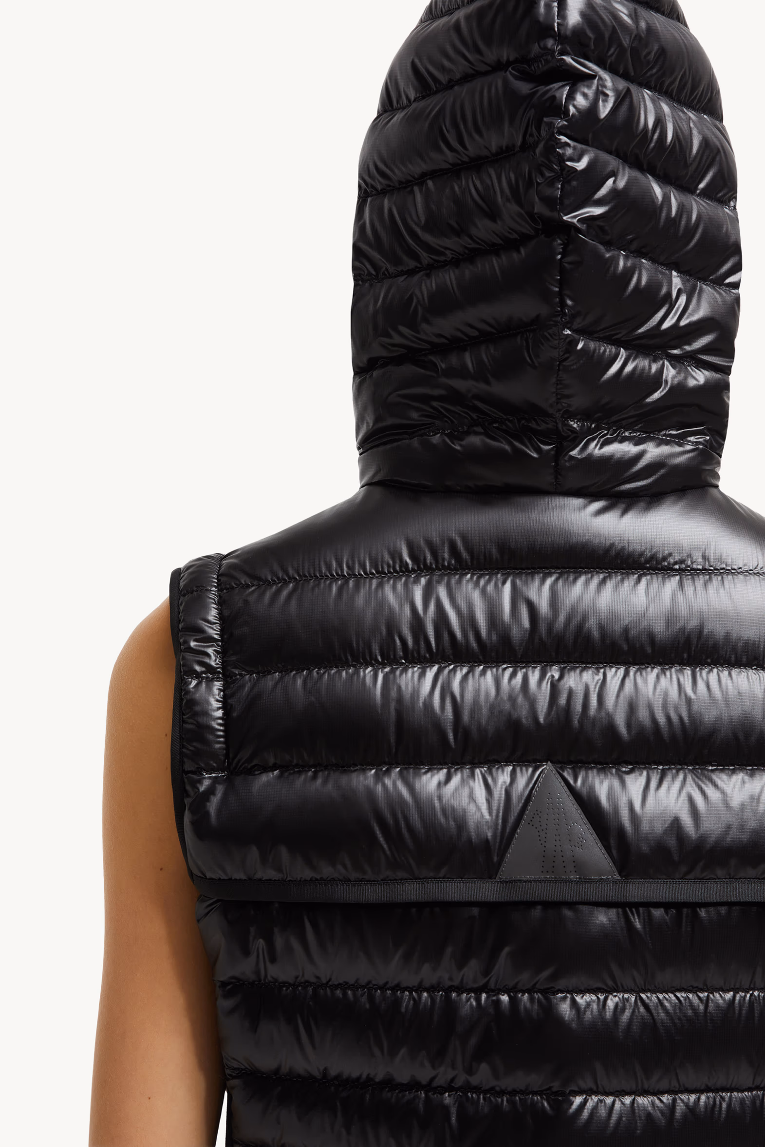Plumífero corto con capucha 2 en 1 Karura Mujer Negro Moncler 9